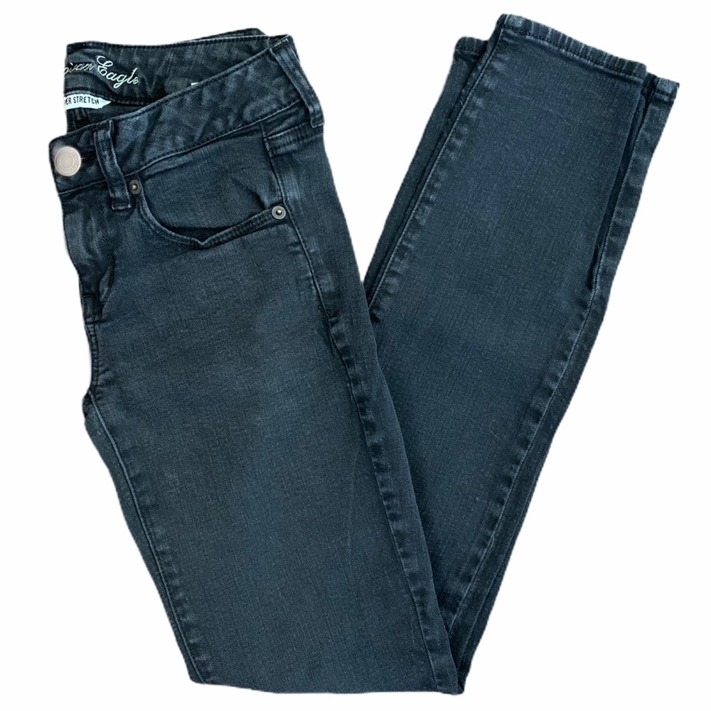 American Eagle Skinny Super Stretch Black Jeans